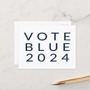 Minimalist Vote Blue Kamala Harris 2024 Postcard