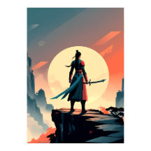 Minimalist Warrior with Sword Gaming