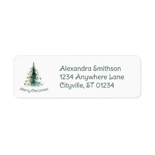 Minimalist Watercolor Christmas Tree