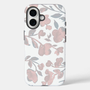 Minimalist watercolor Floral  iPhone 16 Case