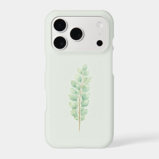 Minimalist Watercolor Greenery Leaves Botanical