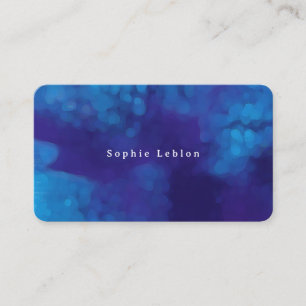 Minimalist Watercolor Shades of Blue Calling Card