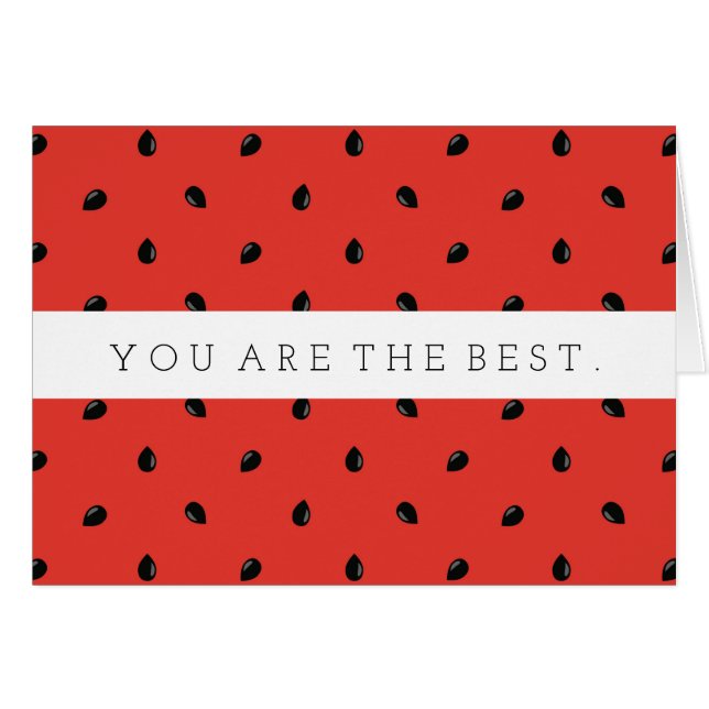 Minimalist Watermelon Seed Pattern (Front Horizontal)