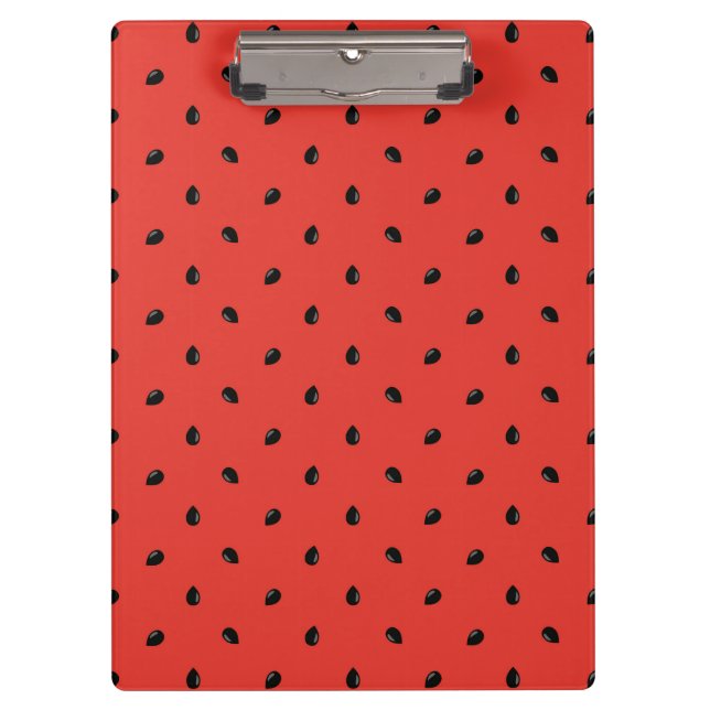 Minimalist Watermelon Seed Pattern Clipboard (Front)