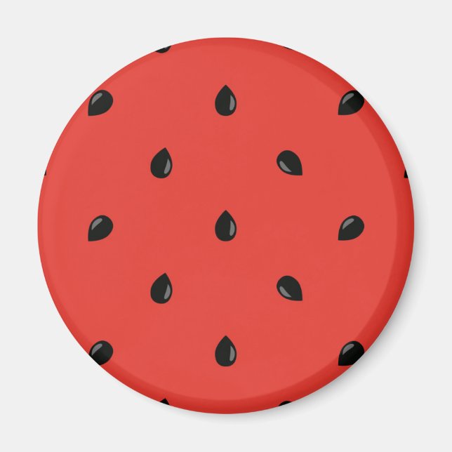 Minimalist Watermelon Seed Pattern Magnet (Front)