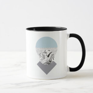 Minimalist Wave & Dots Design Mug
