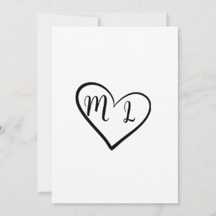 Minimalist "We Said Yes" Wedding Invitation