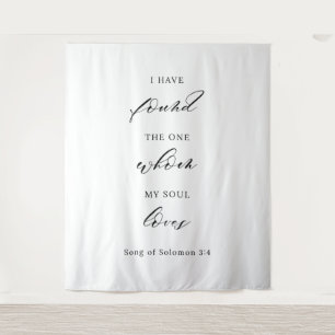 Minimalist Wedding Backdrop Tapestry – Modern 