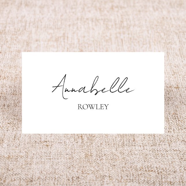 Minimalist Wedding Black White Wedding Table Name Place Card (Creator Uploaded)
