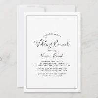 Minimalist Wedding Brunch