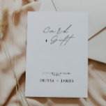 Minimalist Wedding Cards and Gifts Sign,<br><div class="desc">Our modern Cards & Gifts Sign will add the perfect touch to your wedding reception gift table. The template is fully editable and allows you to easily customize the text and colours to suit your preferences and add those special touches to your wedding. This sign not only helps to organize...</div>