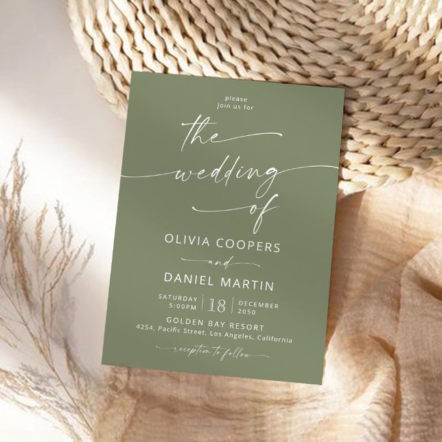 Minimalist Wedding Ceremony Invitation (Creator Uploaded)