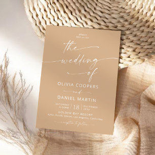 Minimalist Wedding Ceremony Invitation