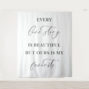 Minimalist Wedding – Chic & Simple Elegant Tapestry