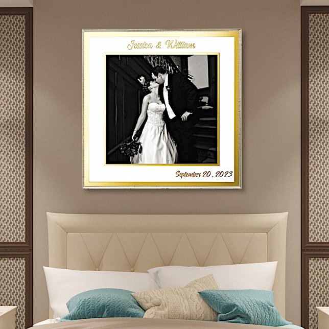 Minimalist Wedding Custom Photo and Text Foil Prints (Creator Uploaded)