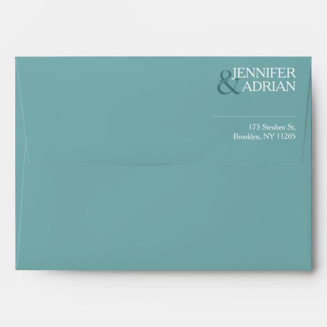 Minimalist Wedding Envelope (Back (Top Flap))