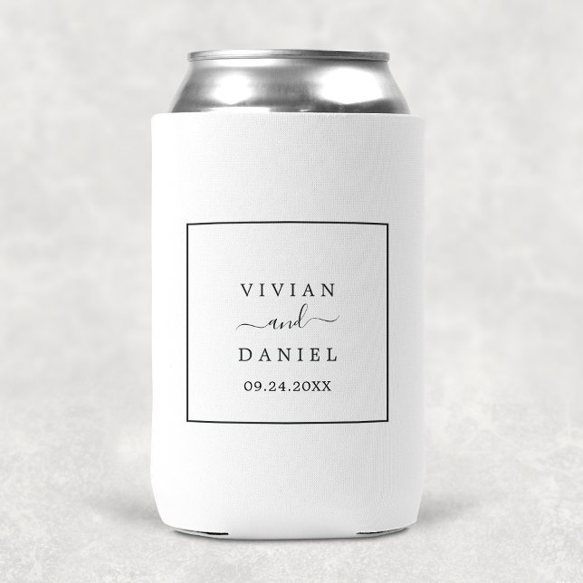 Minimalist Wedding Favour Can Cooler (Creator Uploaded)