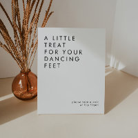 Minimalist Wedding Flip Flops Sign