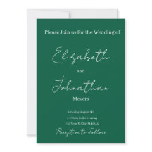 minimalist Wedding Invitation