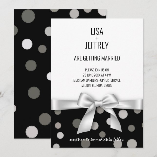 Minimalist Wedding Invitation (Front/Back)