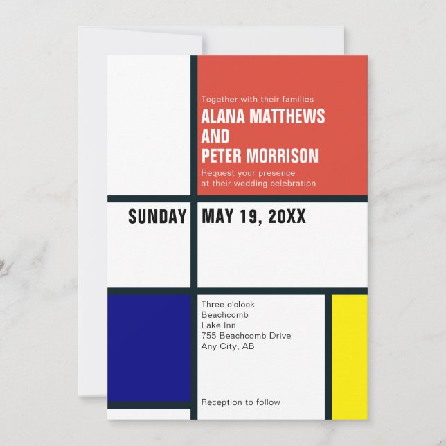 Minimalist Wedding Invitation (Front)