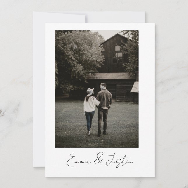 Minimalist Wedding Invitation (Devant)