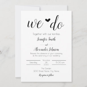 Minimalist Wedding Invitation