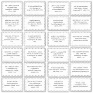 Minimalist Wedding Invitation  Address Stickers