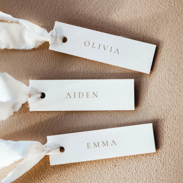 Minimalist Wedding Name Place Cards (Delivered untrimmed)