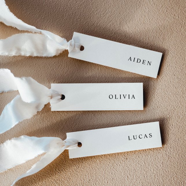 Minimalist Wedding Name Place Cards (Delivered untrimmed)