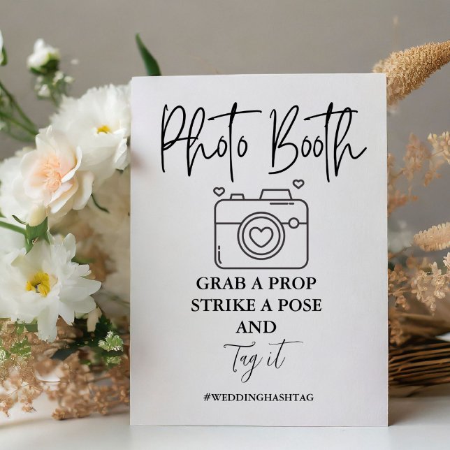 Minimalist Wedding Photo booth sign (Creator Uploaded)