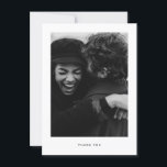 Minimalist Wedding Photo Thank you Postcard<br><div class="desc">Minimalist and elegant wedding thank you card featuring simple font. Text and messages can be edited on the back of the card. For more advanced customisation of this design,  e.g. changing layout,  font or text size please click the "CUSTOMIZE" button above. Please contact me for any questions!</div>