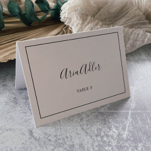 Minimalist Wedding Place Cards