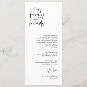 Minimalist, Wedding Place Setting Thank You Cards