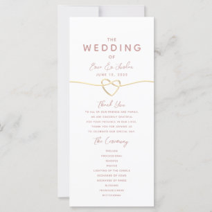 Minimalist Wedding Program