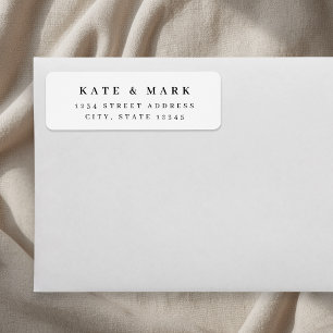 Minimalist Wedding Return Address