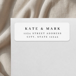 Minimalist Wedding Return Address