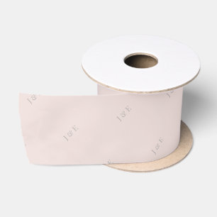 Minimalist Wedding Ribbon Modern Warm Blush Satin Ribbon
