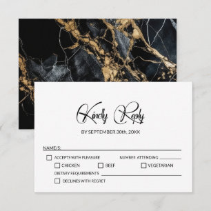 Minimalist Wedding RSVP Card