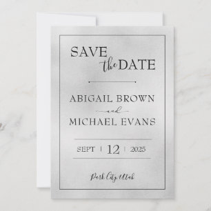 Minimalist Wedding Save the Date