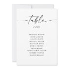 Minimalist Wedding Seating Chart | Modern Script