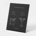 Minimalist Wedding Signature Drinks