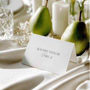 Minimalist Wedding Table Number Place Card