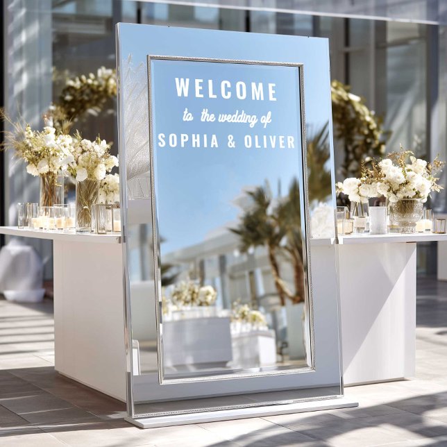 Minimalist Wedding Welcome Mirror/Glass Sticker (Creator Uploaded)