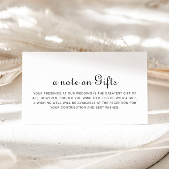 Minimalist Wedding Wishing Well Enclosure Card (Creator Uploaded)