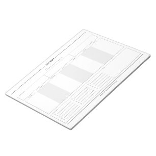 Minimalist Weekly Planner, 8.5" x 11" Notepad