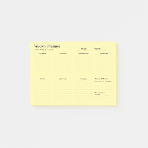 Minimalist Weekly Planner Notepad 