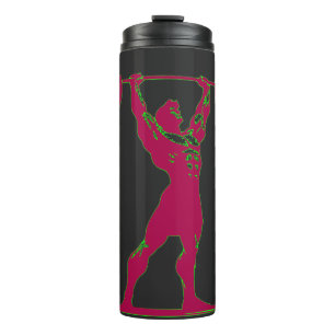 Minimalist Weightlifter Anime Gym Hoodie   Heavy  Thermal Tumbler