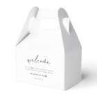 Minimalist Welcome Black & White Wedding