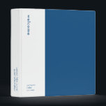 Minimalist Welcome Guest Information Guide Book Binder<br><div class="desc">Keep your guests informed with this minimalist blue and white welcome guest information guide book. The cover features a stylish colour block design in blue and white,  with space to add your own custom text. Perfect for vacation rentals,  bed and breakfasts,  or any hospitality setting.</div>